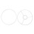 Metallic utility rings for lampshade shape, white, Ø20cm