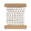 Ruban pompons blanc, 1m