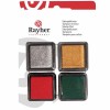 Set de 4 mini coussins encreurs Noël