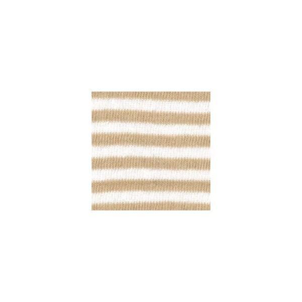 Cotton stretch tube 100x8cm, beige/white stripes