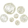 Wire ball mix 3/5/8cm gold, 10pcs