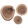 Arandelas de madera 3-6cm, 80g