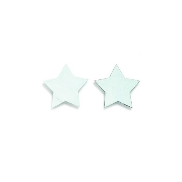 Estrelas de madera, 3.8cm, 8 pz, azul claro