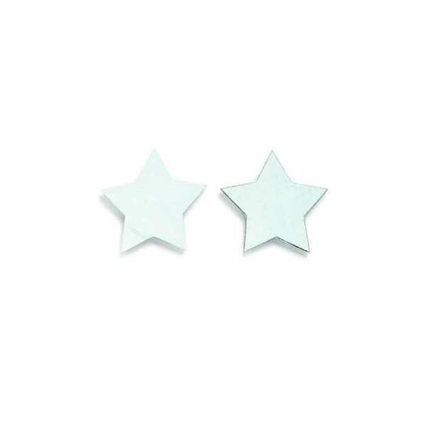 Estrelas de madera, 3.8cm, 8 pz, azul claro