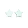 Estrelas de madera, 3.8cm, 8 pz, azul claro