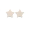 Wooden Stars, 3.8cm, 8 pcs, beige