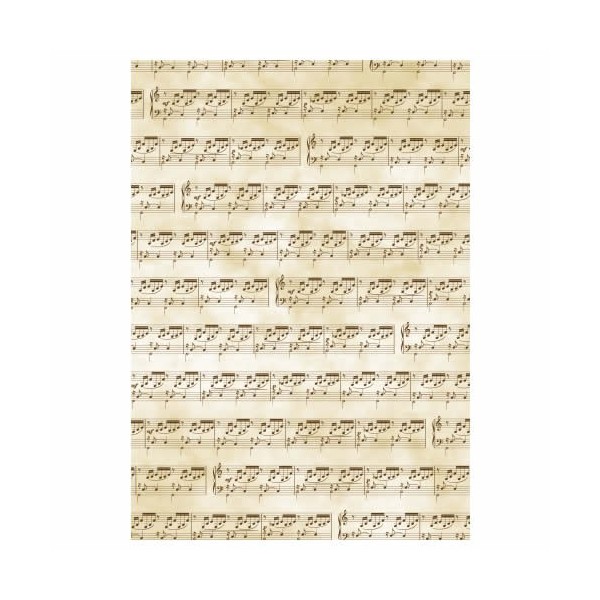 Transparent paper "Music", A4, 5 sheets