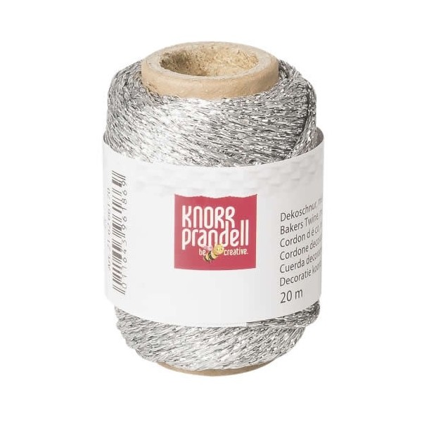 Baker's Twine metallic, Ø 1.5 mm/ 20 m, silver-coloured