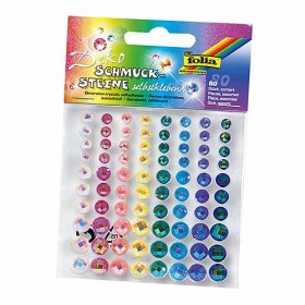 Strass adhesivos, surtido de colores, 5-10mm