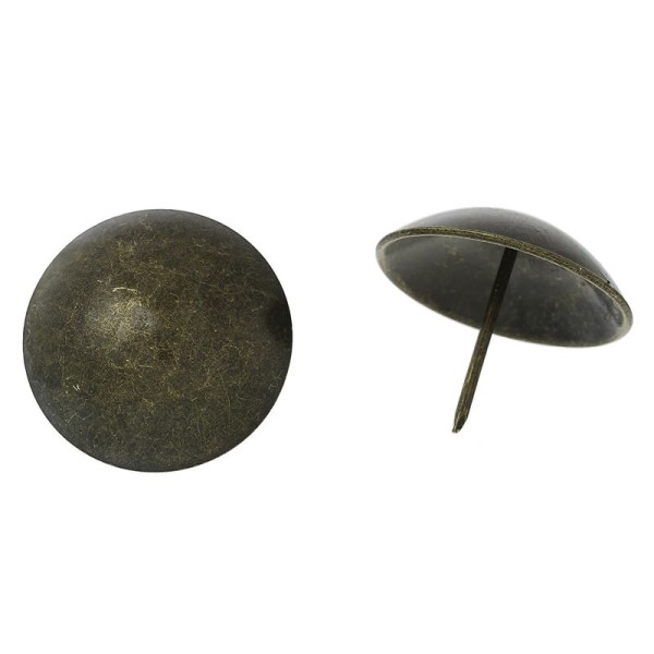 Ziernägel, Polsternägel rund bronze, 39mm, 4 Stk