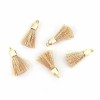 Tassel gold, 30x8mm, 2 pcs