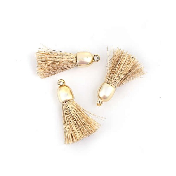 Tassel gold, 30x8mm, 2 pcs