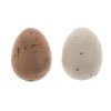 Huevos de codorniz, blanco/marron, 2.5x1.8cm, 12 pz