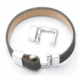 Hook clasp for 10mm strap, 24x17mm, 1 pce