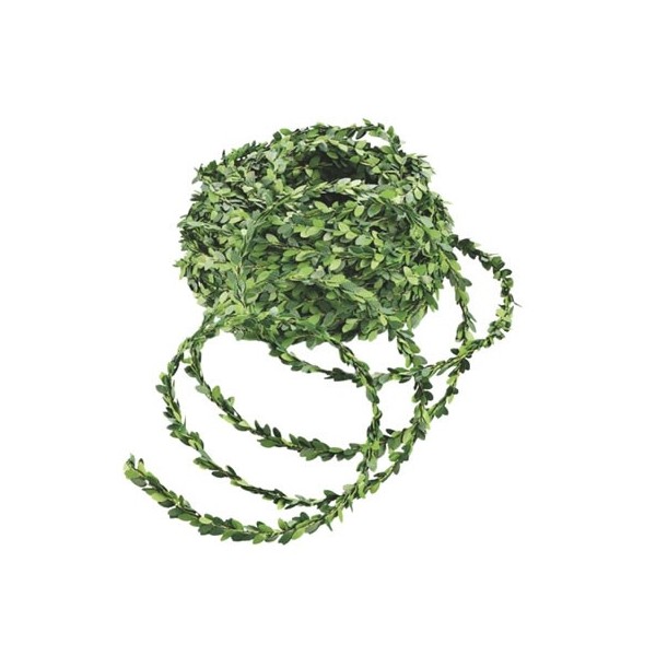 Mini garland of boxwood green, 2.5m