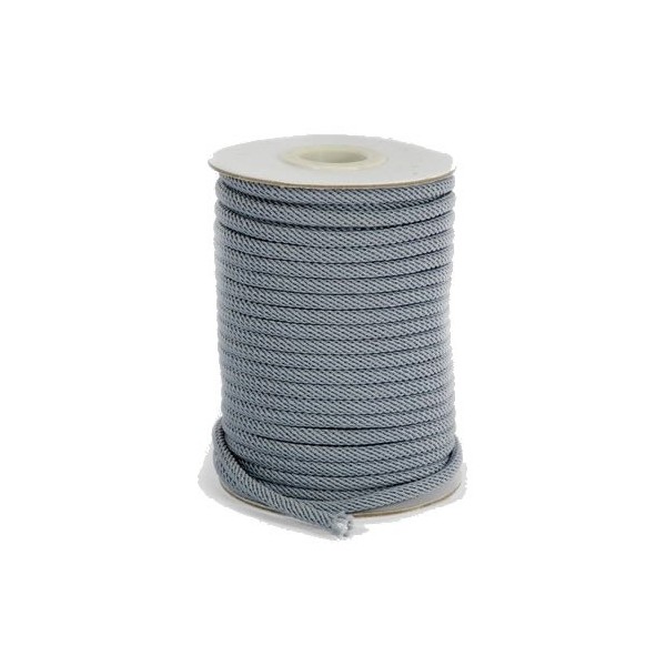 Cordon 4mm gris, +/- 2m