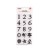 Clear stamps, numbers