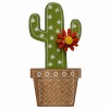 Wooden self-adhesive Cactus 2x5cm, 4 pcs