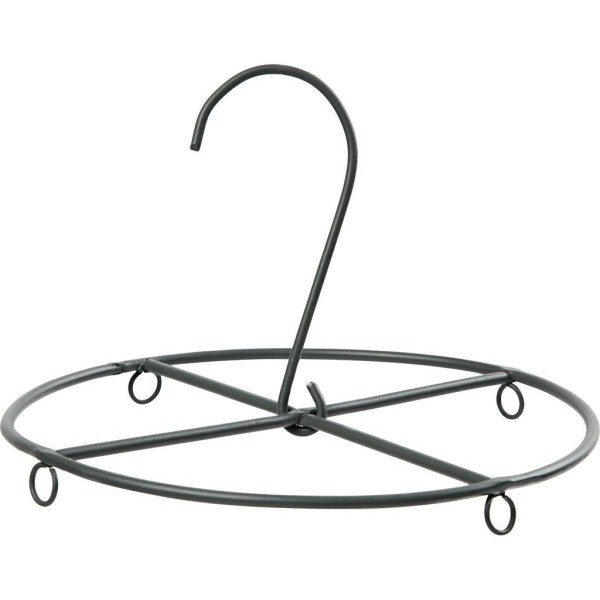 Deco hanger, circle black, Ø12.5cm