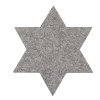 Centro de mesa estrella, fieltro gris, 35cm