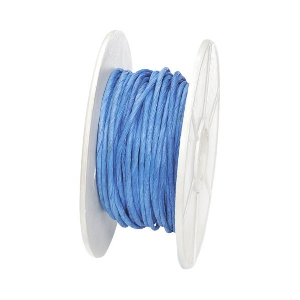 Paper wrap with wire, 1mm/10m, blue