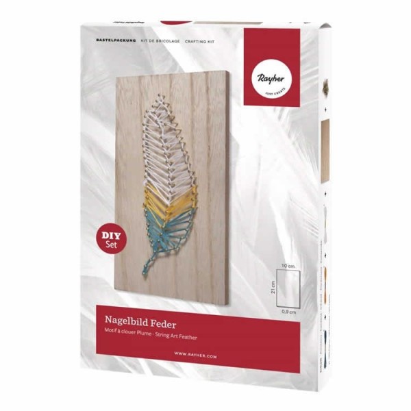 Kit créatif String Art Plume