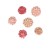 Resin flowers Secret Garden, +/- 20mm, 6 pcs