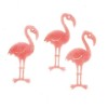 Flamingo de fieltro rosa, 12 pz