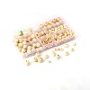 Perles en bois rondes assorties, +/-220 pcs