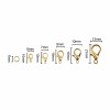 Clasps and rings, gold, 110 pcs