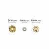 Assortiment de calottes et rondelles strass, +/- 290 pcs