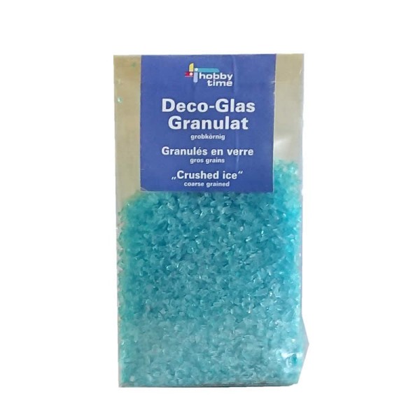 Granulés de verre, bleu clair