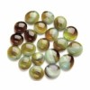 Billes en verre, Ø2cm, mix vert structuré, 200g