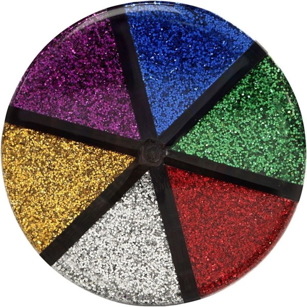 Paillettes à coller, assortiment 6 couleurs