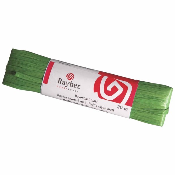 Raphia mat, vert