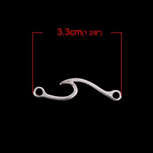 Connecteur vague 33mm x 8mm, 5 pcs