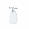 Pendentif Ocean aqua bleu,  20mm x 15mm, 5 pcs