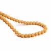 Lava beads yellow 10mm, -/+ 40 pcs