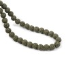 Lava beads grey 10mm, -/+ 40 pcs