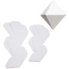 Ornements diamants, blanc, Basic, 12 pcs assorties