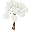 Bouquet de bayas con brillo blanco, 20mm, 12 ud
