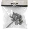 Artificial cones, D: 20 mm, silver, 12pcs