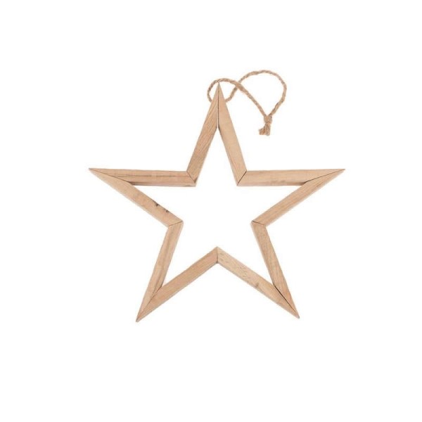 Estrella de madera 3D, 29x29x2.5cm