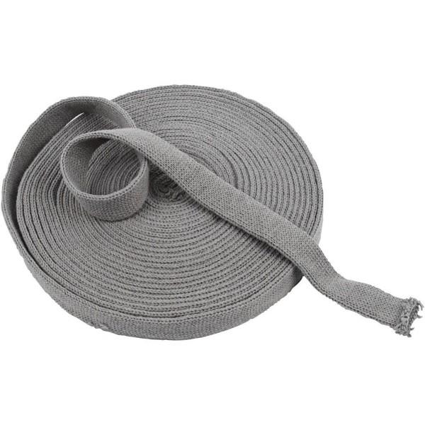Strickschlauch grau, 22mm/10m