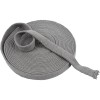 Tube en tricot gris, 22mm/10m