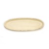 Oval long dish 39x14cm, cream
