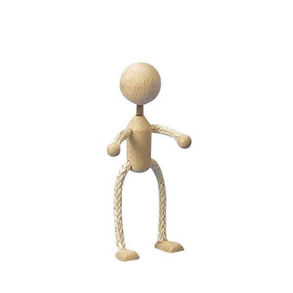 Figurine en sisal / bois