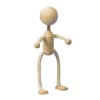 Figurine en sisal / bois