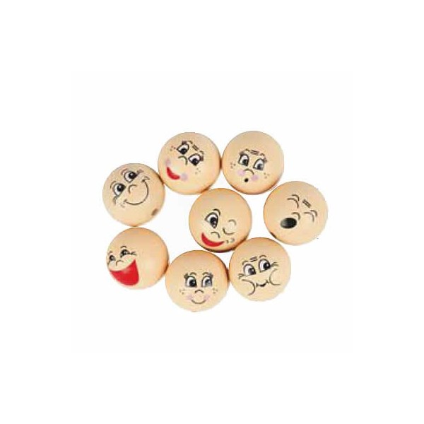 Visage en bois 30mm, 3 pcs