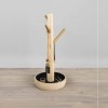 Présentoir à bijoux en bois Ø13cm, H31,5cm